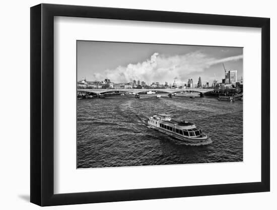 River boat on the Thames  2020  (photograph)-Ant Smith-Framed Photographic Print