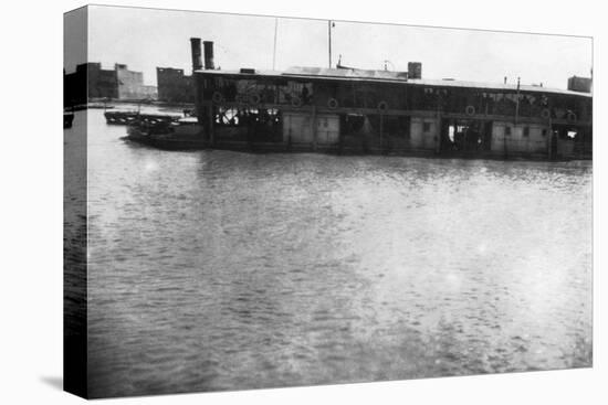 River Boat on the Tigris, Mosul, Mesopotamia, 1918-null-Stretched Canvas