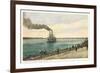 River Boat, Rock Island, Illinois-null-Framed Premium Giclee Print