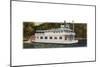 River Boat-Tim Knepp-Mounted Premium Giclee Print