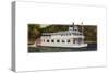 River Boat-Tim Knepp-Stretched Canvas