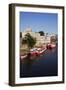 River Boats Moored on the River Ouse at the Guildhall-Mark Sunderland-Framed Photographic Print