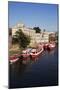 River Boats Moored on the River Ouse at the Guildhall-Mark Sunderland-Mounted Photographic Print