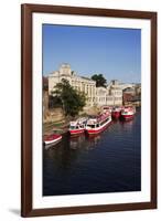 River Boats Moored on the River Ouse at the Guildhall-Mark Sunderland-Framed Photographic Print