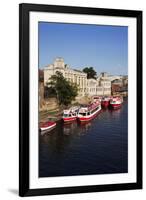 River Boats Moored on the River Ouse at the Guildhall-Mark Sunderland-Framed Photographic Print