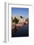 River Boats Moored on the River Ouse at the Guildhall-Mark Sunderland-Framed Photographic Print