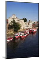 River Boats Moored on the River Ouse at the Guildhall-Mark Sunderland-Mounted Photographic Print