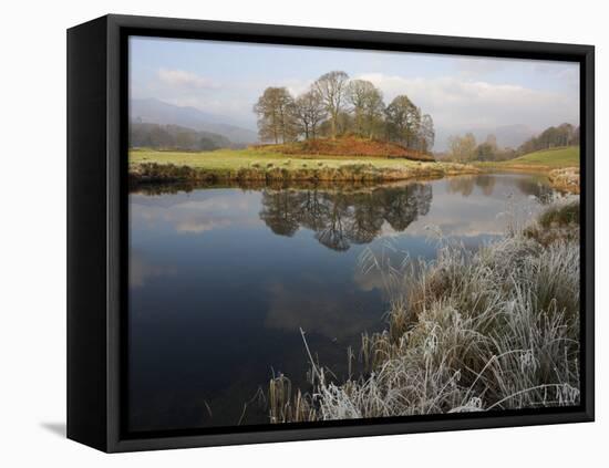 River Brathay in Winter, Near Elterwater, Lake District, Cumbria, England, United Kingdom-Steve & Ann Toon-Framed Stretched Canvas