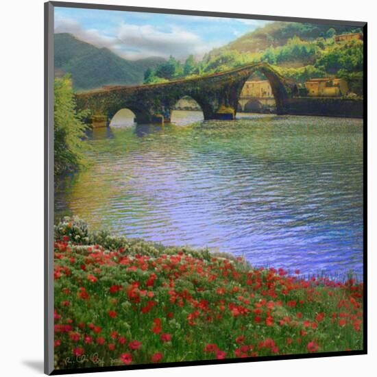 River Bridge-Chris Vest-Mounted Art Print