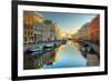 River Channel with Boats in Saint-Petersburg. Spring-Sergei Butorin-Framed Photographic Print