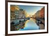 River Channel with Boats in Saint-Petersburg. Spring-Sergei Butorin-Framed Premium Photographic Print