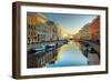 River Channel with Boats in Saint-Petersburg. Spring-Sergei Butorin-Framed Photographic Print