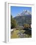 River Cismon, in the background Pale di San Martino. Trentino, Italy.-Martin Zwick-Framed Photographic Print