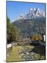 River Cismon, in the background Pale di San Martino. Trentino, Italy.-Martin Zwick-Mounted Photographic Print