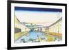 River Commerce-Katsushika Hokusai-Framed Premium Giclee Print