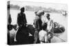 River Craft Laden with Melons, Tigris River, Baghdad, Iraq, 1917-1919-null-Stretched Canvas