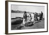 River Craft Laden with Melons, Tigris River, Baghdad, Iraq, 1917-1919-null-Framed Giclee Print