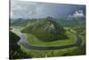 River Crnojevica with a Central Channel Between Aquatic Plants, Lake Skadar Np, Montenegro-Radisics-Stretched Canvas