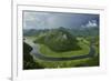 River Crnojevica with a Central Channel Between Aquatic Plants, Lake Skadar Np, Montenegro-Radisics-Framed Photographic Print