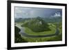 River Crnojevica with a Central Channel Between Aquatic Plants, Lake Skadar Np, Montenegro-Radisics-Framed Photographic Print