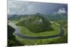 River Crnojevica with a Central Channel Between Aquatic Plants, Lake Skadar Np, Montenegro-Radisics-Mounted Photographic Print