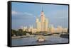 River Cruise Along the Moskva River (Moscow River) in Front Of-Michael Runkel-Framed Stretched Canvas