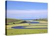 River Cuckmere Meets English Channel, Cuckmere Haven, East Sussex, South Downs Nat'l Park, England-Peter Barritt-Stretched Canvas