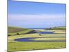 River Cuckmere Meets English Channel, Cuckmere Haven, East Sussex, South Downs Nat'l Park, England-Peter Barritt-Mounted Photographic Print