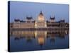 River Danube and Parliament Building, Budapest, Unesco World Heritage Site, Hungary, Europe-Christian Kober-Stretched Canvas