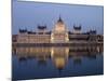River Danube and Parliament Building, Budapest, Unesco World Heritage Site, Hungary, Europe-Christian Kober-Mounted Photographic Print