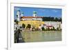 River Danube, Passau, Bavaria, Germany, Europe-Michael Runkel-Framed Photographic Print