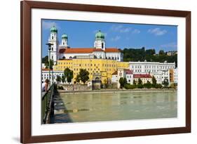 River Danube, Passau, Bavaria, Germany, Europe-Michael Runkel-Framed Photographic Print