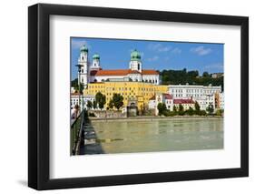 River Danube, Passau, Bavaria, Germany, Europe-Michael Runkel-Framed Photographic Print