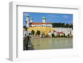 River Danube, Passau, Bavaria, Germany, Europe-Michael Runkel-Framed Photographic Print