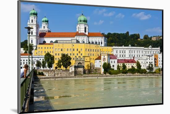 River Danube, Passau, Bavaria, Germany, Europe-Michael Runkel-Mounted Photographic Print