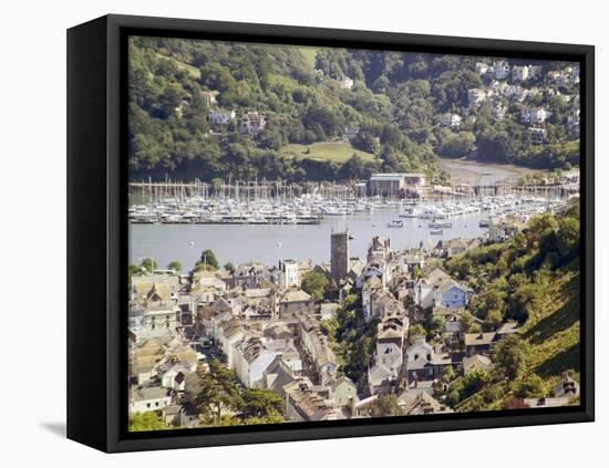 River Dart Estuary, Dartmouth, South Hams, Devon, England, United Kingdom-David Hughes-Framed Stretched Canvas