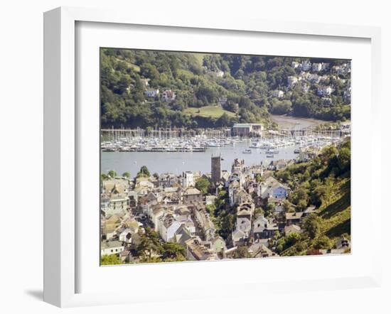 River Dart Estuary, Dartmouth, South Hams, Devon, England, United Kingdom-David Hughes-Framed Photographic Print