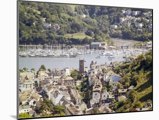 River Dart Estuary, Dartmouth, South Hams, Devon, England, United Kingdom-David Hughes-Mounted Photographic Print