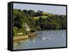 River Dart Estuary, Dartmouth, South Hams, Devon, England, United Kingdom-David Hughes-Framed Stretched Canvas