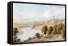 River Dee and St John's Church, 19th Century-William Westall-Framed Stretched Canvas