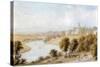 River Dee and St John's Church, 19th Century-William Westall-Stretched Canvas