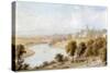 River Dee and St John's Church, 19th Century-William Westall-Stretched Canvas