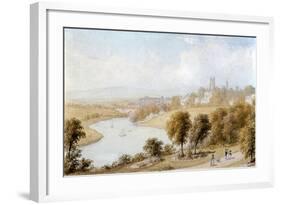 River Dee and St John's Church, 19th Century-William Westall-Framed Giclee Print