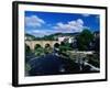 River Dee Flowing Under Bridge Through Town, Llangollen, United Kingdom-Anders Blomqvist-Framed Photographic Print