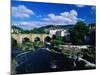 River Dee Flowing Under Bridge Through Town, Llangollen, United Kingdom-Anders Blomqvist-Mounted Photographic Print