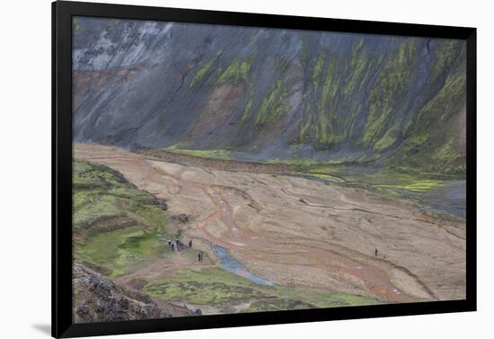 River Delta Running Through a Mountain Range, Landmannalaugar, Iceland-Gavriel Jecan-Framed Photographic Print