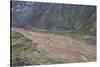 River Delta Running Through a Mountain Range, Landmannalaugar, Iceland-Gavriel Jecan-Stretched Canvas