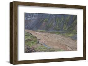 River Delta Running Through a Mountain Range, Landmannalaugar, Iceland-Gavriel Jecan-Framed Photographic Print