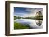 River Derwent in Chatsworth Park, Peak District National Park, Derbyshire, England, United Kingdom,-Frank Fell-Framed Photographic Print