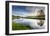 River Derwent in Chatsworth Park, Peak District National Park, Derbyshire, England, United Kingdom,-Frank Fell-Framed Photographic Print